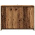 Aparador de madera de ingeniería envejecida 102x33x75