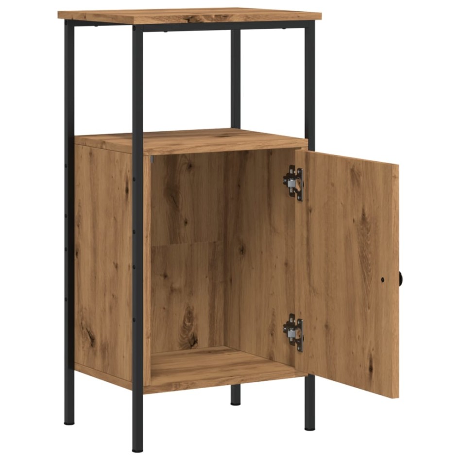 Mesita de noche madera de ingeniería roble artisan 41x31x80