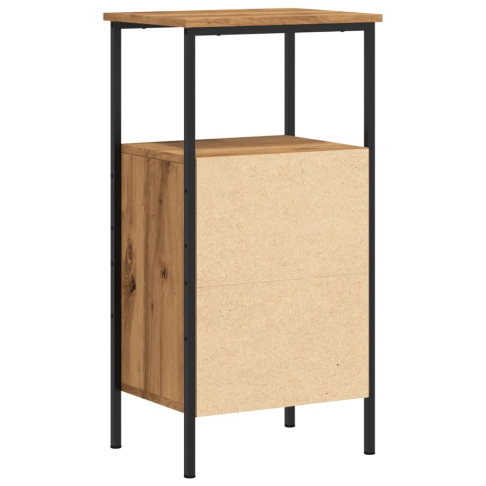 Mesita de noche madera de ingeniería roble artisan 41x31x80