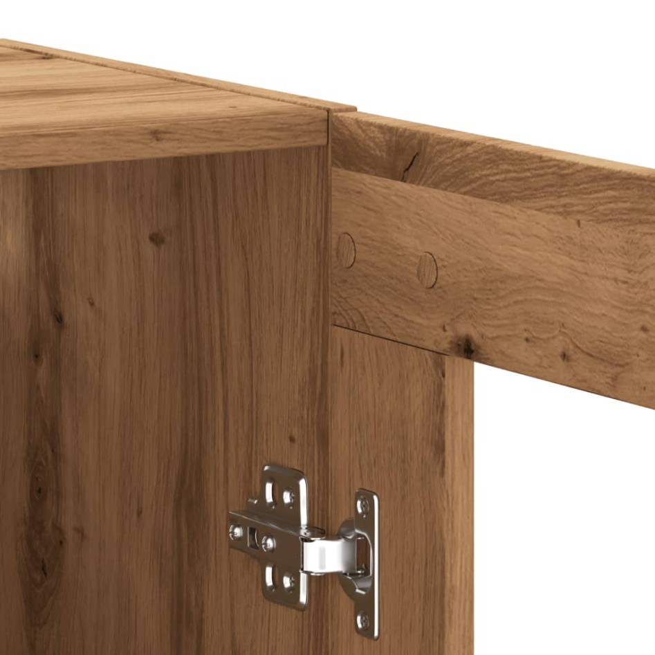 Aparador de madera de ingeniería roble artisan 69,5x34x90