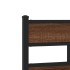 Estructura de cama sin colchón metal marrón roble 100x200