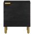 Mesitas de noche 2 uds madera maciza de mango negro 40x33x46
