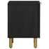 Mesitas de noche 2 uds madera maciza de mango negro 40x33x46