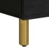 Mesitas de noche 2 uds madera maciza de mango negro 40x33x46