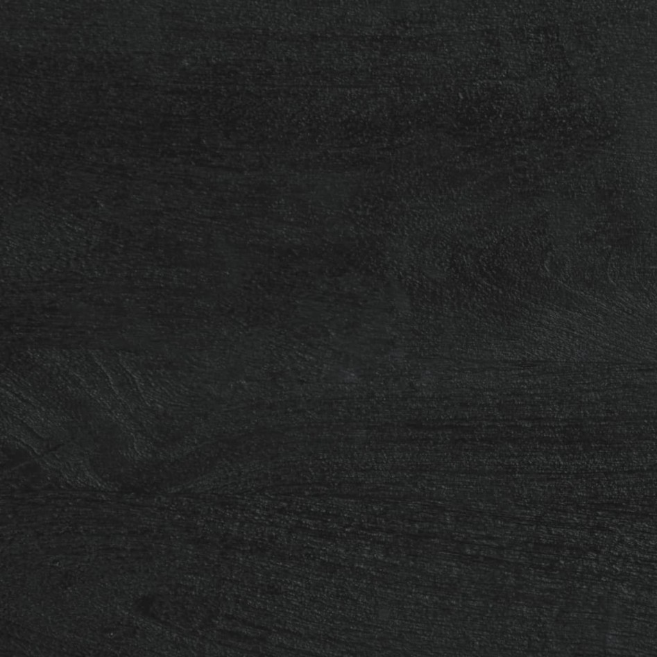 Mesita de noche madera de ingeniería negra 50x33x62