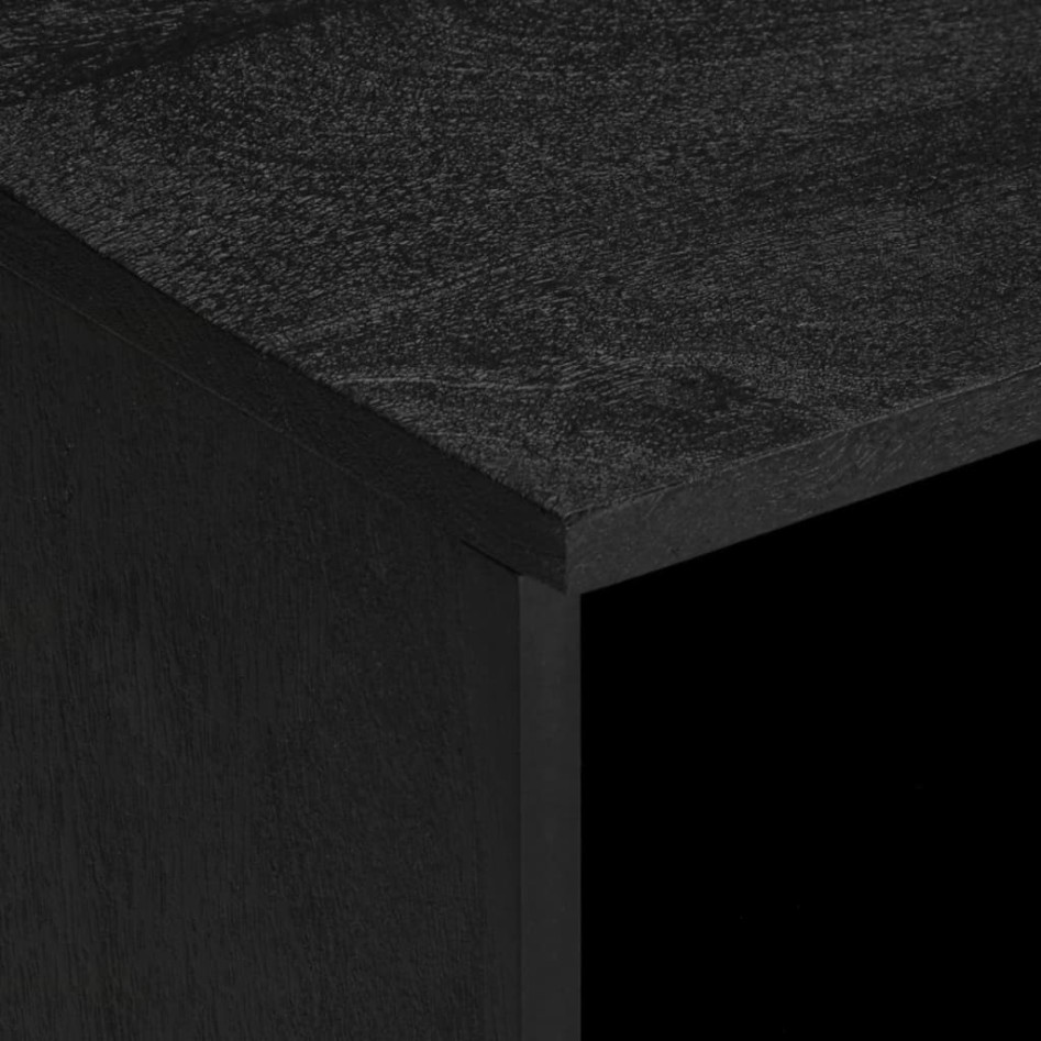 Mueble de TV madera de ingeniería negro 100x33x46