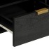 Mueble de TV madera de ingeniería negro 100x33x46