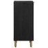 Aparador de madera de ingeniería negro 40x33x75