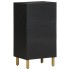 Aparador de madera de ingeniería negro 40x33x75