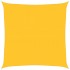 Toldo de vela cuadrado HDPE amarillo 160 g/m² 6x6