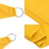 Toldo de vela cuadrado HDPE amarillo 160 g/m² 6x6