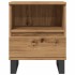 Mesita de noche madera de ingeniería roble artisian 40x35x50