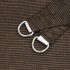 Toldo de vela HDPE marrón 160 g/m² 5x7