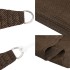 Toldo de vela HDPE marrón 160 g/m² 5x7