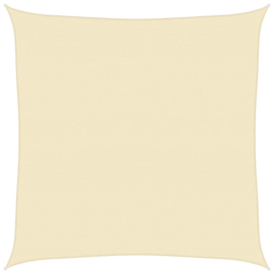 Toldo de vela crema HDPE 160 g/m² 5x5