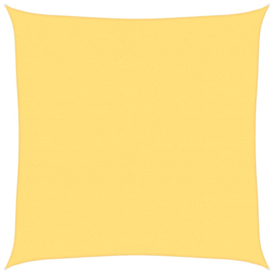 Toldo de vela beige HDPE 160 g/m² 6x6