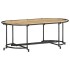 Mesa de centro madera maciza de mango rugosa 110x55x40