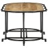 Mesa de centro madera maciza de mango rugosa 110x55x40