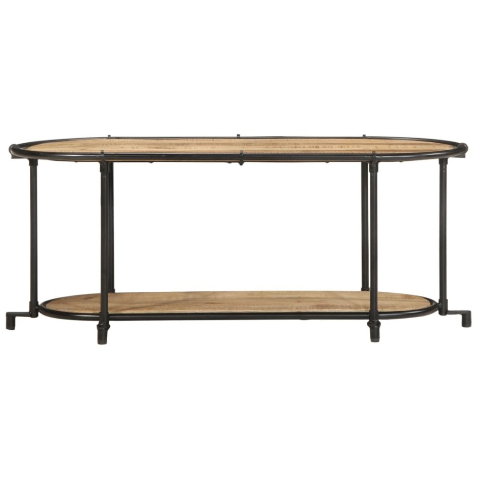 Mueble de TV madera maciza de mango rugosa 100x42x40