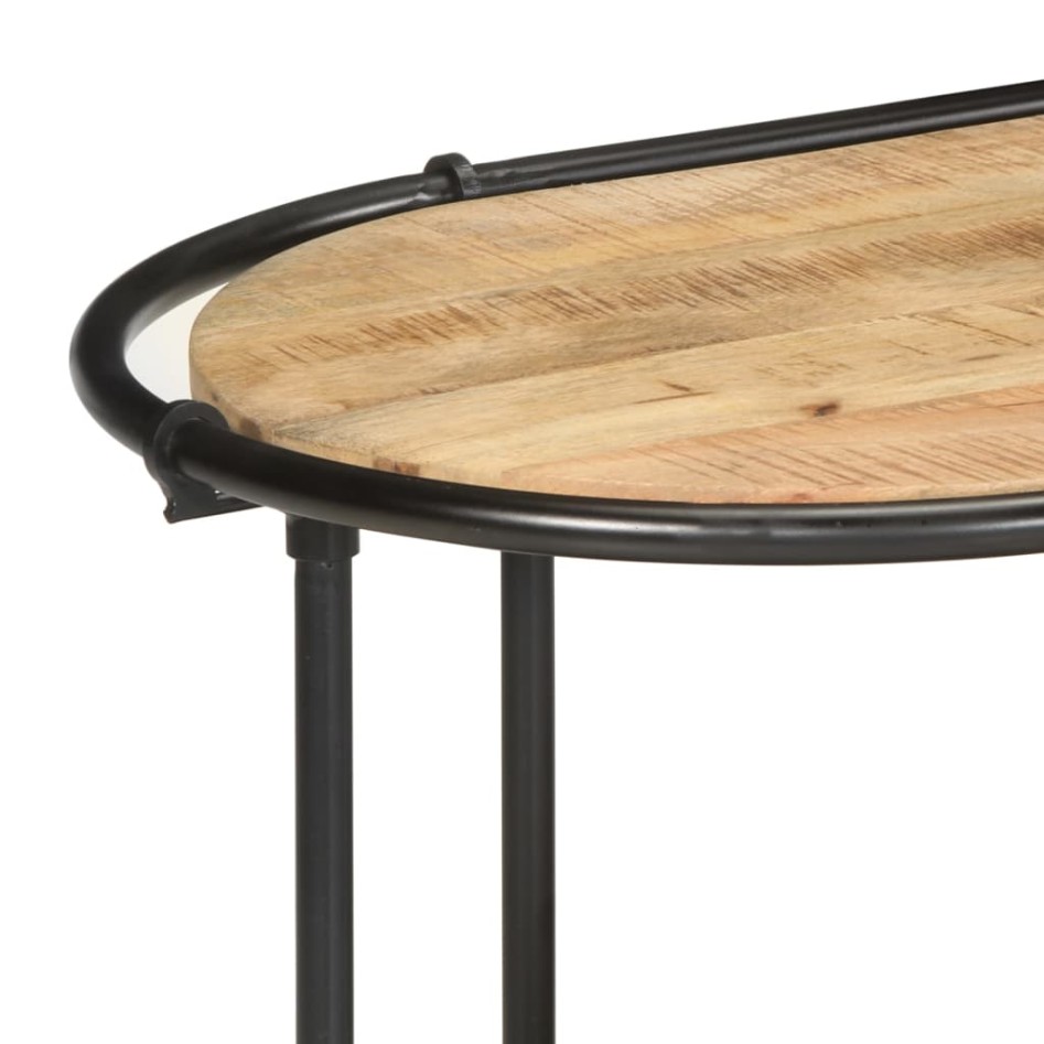 Mueble de TV madera maciza de mango rugosa 100x42x40