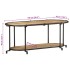 Mueble de TV madera maciza de mango rugosa 100x42x40