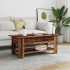 Mesa de centro madera ingeniería madera envejecida 102x55x42