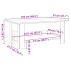 Mesa de centro madera ingeniería madera envejecida 102x55x42