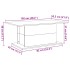 Mesa de centro madera ingeniería envejecida 102x55,5x40