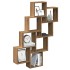Estante cubo de pared madera ingeniería roble 90x15x119,5