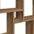 Estante cubo de pared madera ingeniería roble 90x15x119,5