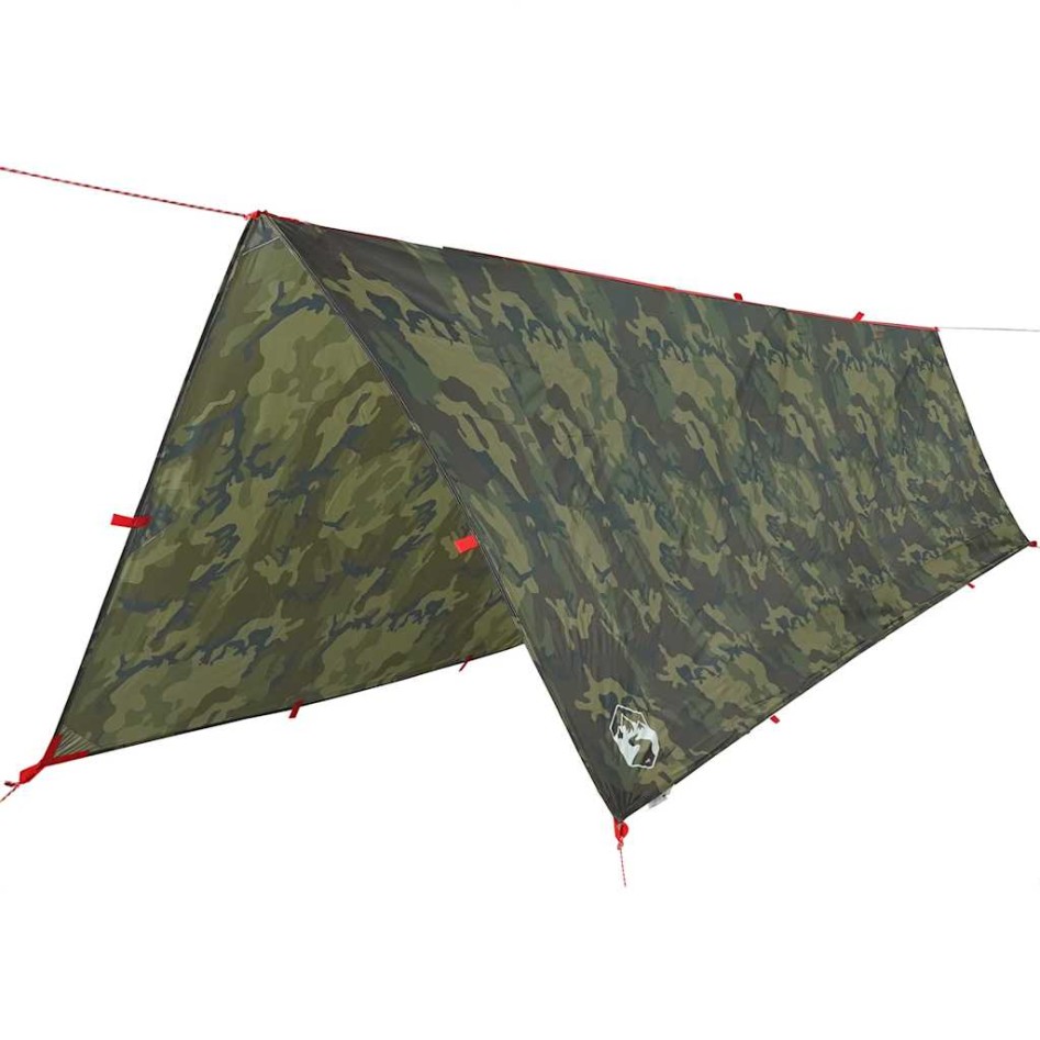 Lona de camping impermeable camuflaje 506x306