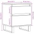 Mesitas de noche 2 uds madera ingeniería envejecida 40x35x50