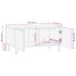 Mesa de centro madera maciza de mango rugosa negro 80x50x40