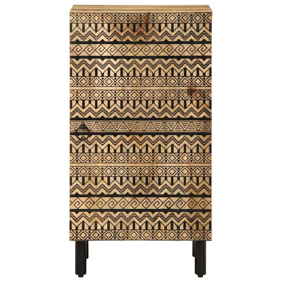Aparador de madera maciza de mango rugosa 40x33,5x75