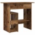 Escritorio madera de ingeniería madera envejecida 80x45x74