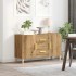 Aparador de madera de ingeniería roble artisan 100x36x60