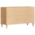 Aparador de madera de ingeniería roble artisan 100x36x60