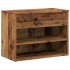 Banco zapatero madera ingeniería madera envejecida 60x30x45