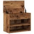 Banco zapatero madera ingeniería madera envejecida 60x30x45