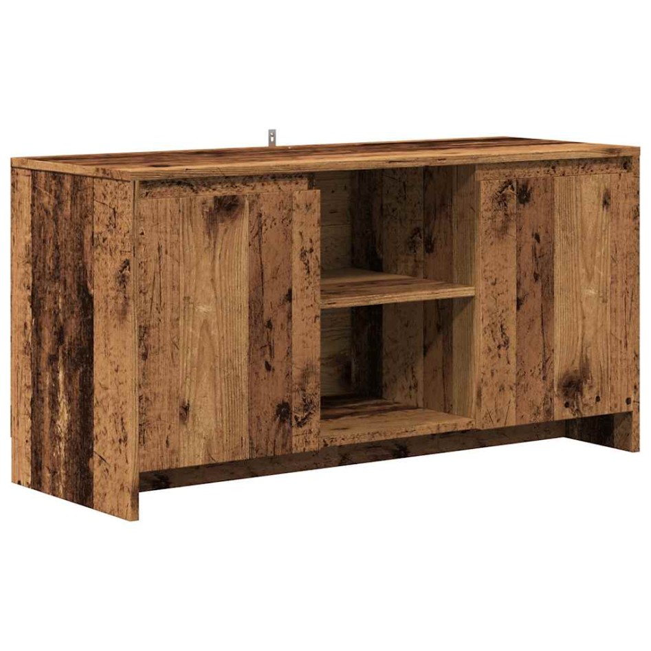 Mueble de TV madera de ingeniería envejecida 102x37,5x52,5