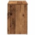 Banco zapatero madera de ingeniería negro 80x30x45