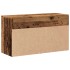 Banco zapatero madera de ingeniería negro 80x30x45