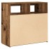 Aparador con luces LED madera ingeniería envejecida 80x35x75
