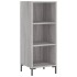 Aparador alto madera contrachapada gris Sonoma 34,5x34x180