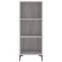 Aparador alto madera contrachapada gris Sonoma 34,5x34x180