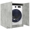 Armario de lavadora gris hormigón 70,5x71,5x91,5 cm