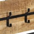 Perchero de pared con 5 ganchos madera maciza de mango