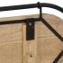 Perchero de pared con 5 ganchos madera maciza de mango