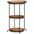 Mesa auxiliar madera maciza de acacia Ø55x83