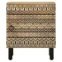 Mesitas de noche 2 uds madera mango rugosa negro 40x33,5x46